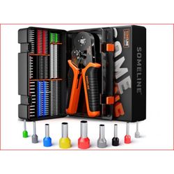 PINZA PARA CRIMPAR JUEGO VIROLAS 9 CLASES 0.25 A 10 MM2