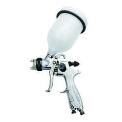 PISTOLA DE PINTAR ACERO/ALUMINIO PROFESIONAL 600 CC. CON DEPOSITO SUPERIOR DE NYLON. ABANICO 160-225 MM. CA-1856/3-1.4