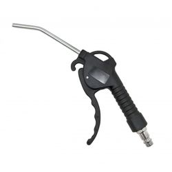 PISTOLA DE SOPLAR BOQUILLA CURVA. PRESION DE TRABAJO: 4-7 BAR. MAXIMA: 11 BAR. ENTRADA DE AIRE 1/4"