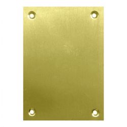 PLACA CIEGA 2 UNID.80X80MM LATON PULIDO