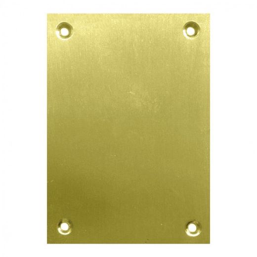 PLACA CIEGA 2 UNID.80X80MM LATON PULIDO