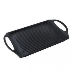 PLANCHA ALUM.FUND.38X28 CM.XYLAN RAYADA