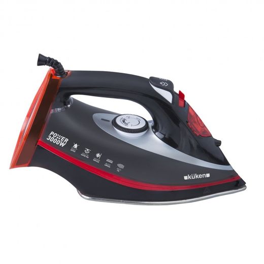PLANCHA VAPOR 3000W. SUELA INOX KUKEN