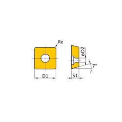 PLAQUITAS DE CORTE N. 61, SNMG120408 (5 PIEZAS)