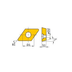 PLAQUITAS PARA 25/37, ISO DCMT11T304, 5 UN