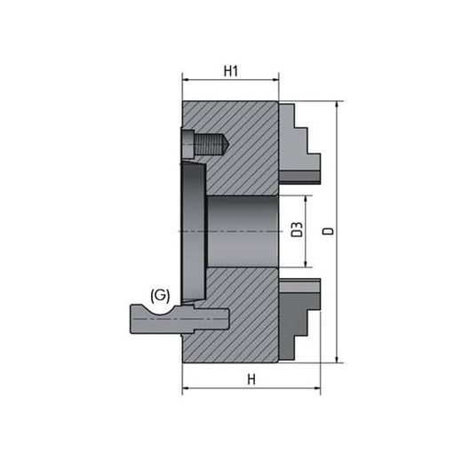 PLATO 3 GARRAS 250MM DI-6 CAMLOCK 1-6