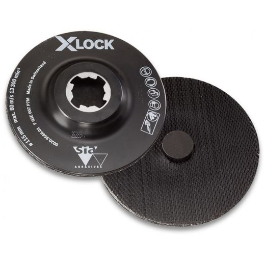 PLATO DE SOPORTE SCM X-LOCK CON CLAVIJA CENTRAL PARA LIJADORA ROTATIVA 115 MM SERIE
