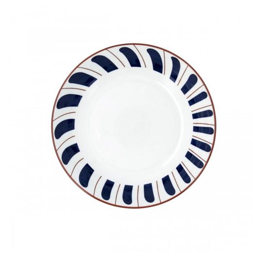PLATO HONDO PORCELANA 20CM OCEANIKA