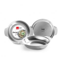 PLATO PARA RACIONES INOX 14 CM