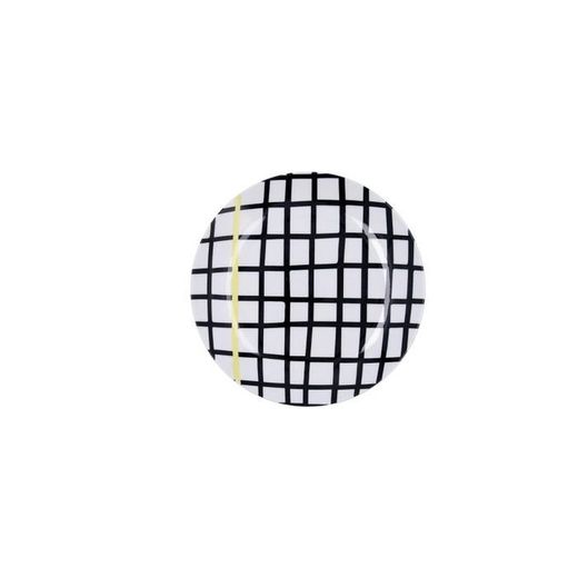 PLATO POSTRE PORCELANA 19.5CM ZIGZAG
