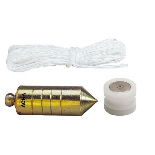 PLOMADA DE ACERO ZINCADA + NUEZ DIABOLO MAGNETICA DE NYLON 1.000grs