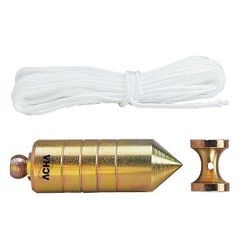 PLOMADA + NUEZ DIABOLO DE ACERO CINCADAS  200grs