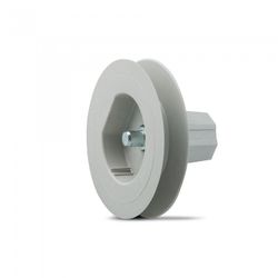 POLEA PLASTICO ESPIGA METAL 120X42MM C-18