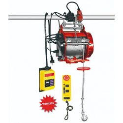 POLIPASTO ELECTRICO DE CABLE PH400-R - CONTROL REMOTO 400/800 KG