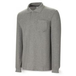 POLO ALGODON MANGA LARGA GRIS T-L (1288PAMLG/L)