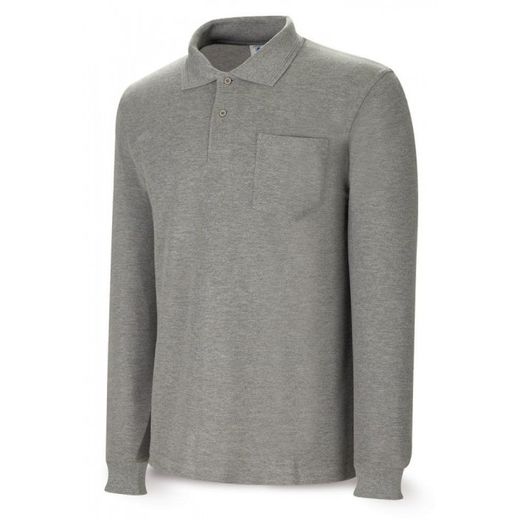 POLO ALGODON MANGA LARGA GRIS T-XXL (1288PAMLG/XXL)