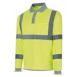 POLO ALTA VISIBILIDAD MANGA LARGA AMARILLO FLUO T-M (1288PAVMLYF/M)