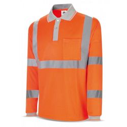 POLO ALTA VISIBILIDAD MANGA LARGA NARANJA FLUO T-XXL (1288PAVMLNF/XXL)