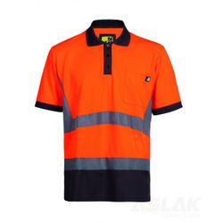 POLO APOLLO HI-VIS M/C NARANJA S