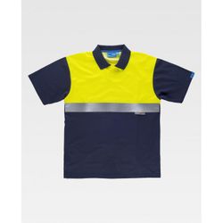 POLO REF.C3441 MARINO+AMARILLO A.V. T-3XL