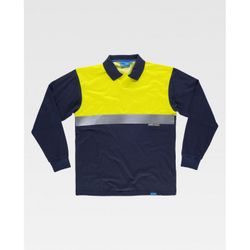 POLO REF.C3443 MARINO+AMARILLO A.V. T-L