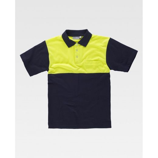 POLO REF.C3840 MARINO+AMARILLO A.V. T-S