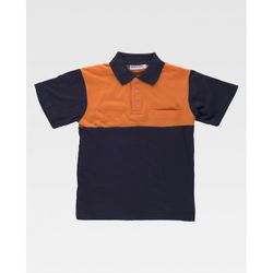 POLO REF.C3840 MARINO+NARANJA A.V. T-S
