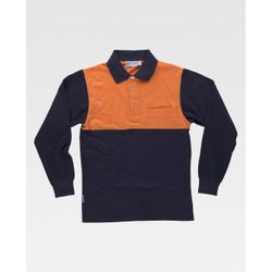 POLO REF.C3842 MARINO+NARANJA A.V. T-4XL