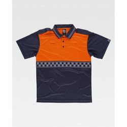 POLO REF.C3855 MARINO+NARANJA A.V. T-S