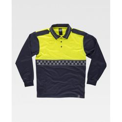 POLO REF.C3856 MARINO+AMARILLO A.V. T-XS