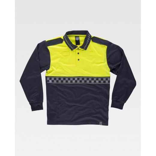 POLO REF.C3856 MARINO+AMARILLO A.V. T-XS