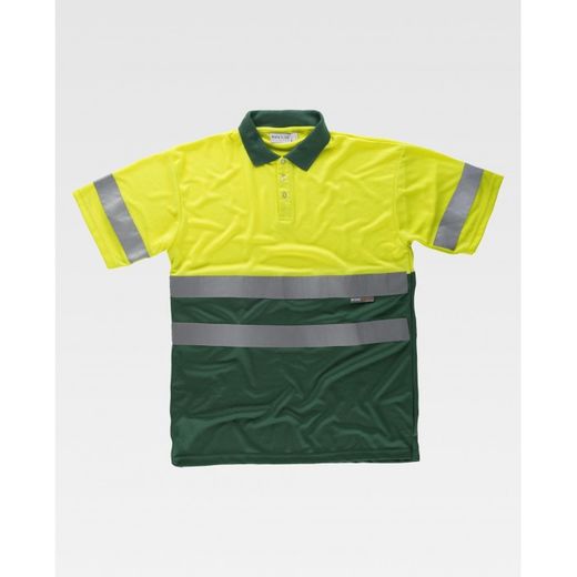 POLO REF.C3860 AMARILLO AV+VERDE OSCURO T-L