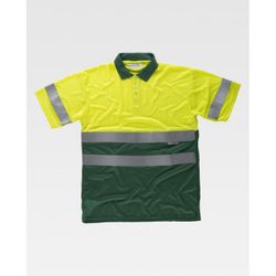 POLO REF.C3860 AMARILLO AV+VERDE OSCURO T-S