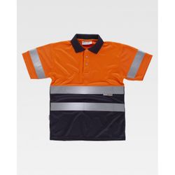 POLO REF.C3860 NARANJA A.V.+MARINO T-XXL