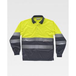 POLO REF.C3870 AMARILLO A.V.+GRIS T-3XL