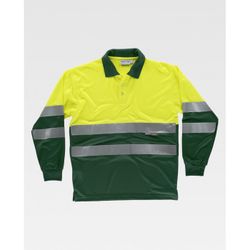 POLO REF.C3870 AMARILLO AV+VERDE OSCURO T-XL