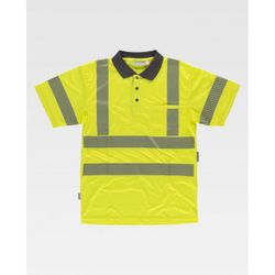POLO REF.C3882 AMARILLO A.V.+GRIS OSCURO T-3XL