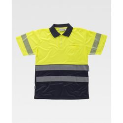 POLO REF.C3890 MARINO+AMARILLO A.V. T-M