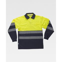 POLO REF.C3891 MARINO+AMARILLO A.V. T-XXL