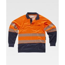 POLO REF.C3896 NARANJA A.V.+MARINO T-XXL