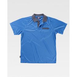 POLO REF.S6530 CELESTE+GRIS T-3XL