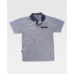 POLO REF.S6530 GRIS CLARO+MARINO T-L