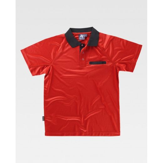 POLO REF.S6530 ROJO+NEGRO T-M