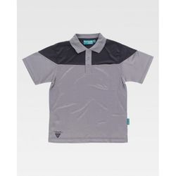 POLO REF.WF2616 GRIS+NEGRO T-XXL