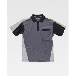 POLO REF.WF5855 GRIS OSCURO+GRIS CLARO+NEGRO T-L