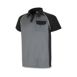 POLO TÉCNICA MC GRIS NEGRO T-S (1288PTMCGNE/S)