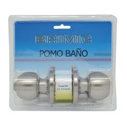 POMO PUERTA BOLA BAÑO INOXIDABLE