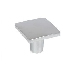 POMO ZAMAK. 32X32 MM. CROMO MATE.