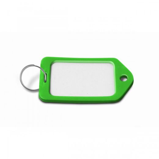 PORTAETIQUETAS PLASTICO GRANDE VERDE