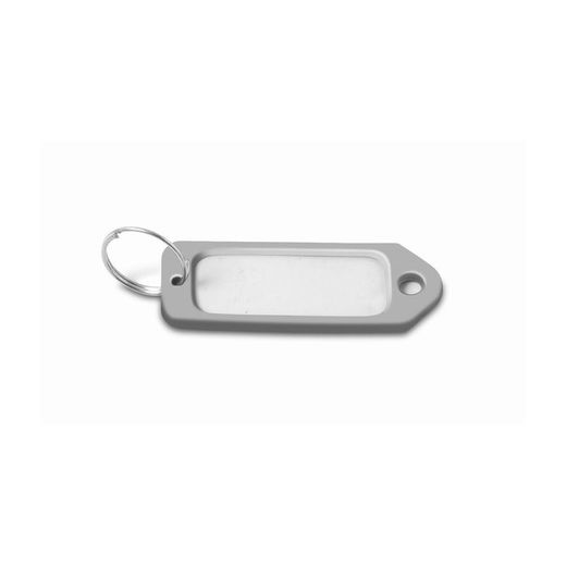 PORTAETIQUETAS PLÁSTICO / GRIS. BOLSA 50 UDS.